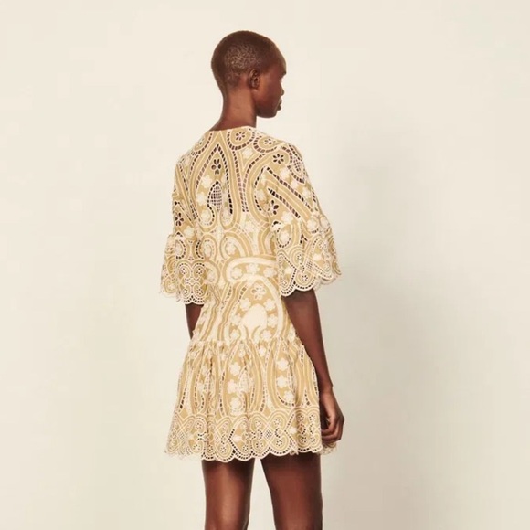 New Sandro Lace Mini Dress (FR 36) - Picture 4 of 6
